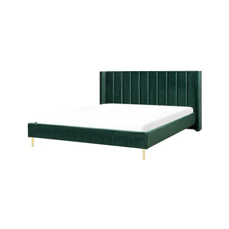 BELIANI postel VILLETTE 180 × 200 cm, sametová, zelená