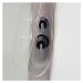 MEREO Sprchový box, čtvrtkruh,100 cm, satin ALU, sklo Point, zadní stěny bílé, litá vanička, se 
