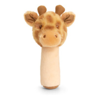 KEEL SE6718 - Plyšové chrastítko žirafa 14 cm