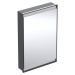 Geberit ONE - Zrcadlová skříňka s LED osvětlením, 600x900x150 mm, panty vlevo, vestavná, matná č