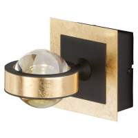 FISCHER & HONSEL Nástěnné svítidlo Cluedo LED, zlatá barva, šířka 12 cm, kov, CCT