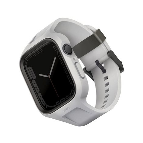 UNIQ Monos 2v1 řemínek a ochranné pouzdro pro Apple Watch 44/45mm šedý