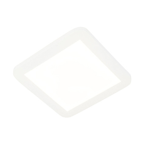 Stropní svítidlo bílé 22,5 cm včetně LED 3-stupňové stmívatelné IP44 - Steve QAZQA
