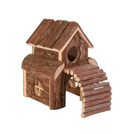 Trixie Natural Living Dřevěný domek dvoupatrový Finn 13 × 20 × 20 cm