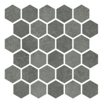 Mozaika Cir Materia Prima hunter green hexagon 27x27 cm lesk 1069912