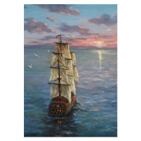 Ilustrace Sea travel, Pobytov, 26.7 × 40 cm