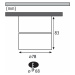 PAULMANN Přisazené svítidlo LED Spircle černá mat 8,0W 3.000K 36° 933.71