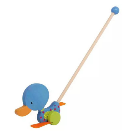 Small Foot Tahací hračky kolébající se kačenka modrá Legler