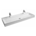 Ravak Natural dvojumyvadlo 120x45 cm otvor pro baterii, bez přepadu xjo01212000 NATURUM0DUO