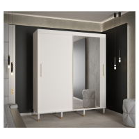 Šatní skříň Abi Calipso Jodelka 2 Barva korpusu: Bílá, Rozměry: 180 cm, Dveře: Bílá + zrcadlo
