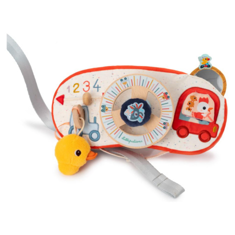 Lilliputiens textilní panel s volantem - farmářské auto