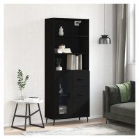 vidaXL Skříň highboard černá 69,5 x 34 x 180 cm kompozitní dřevo