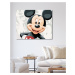 Malování podle čísel - PLAKÁT MICKEY MOUSE Rozměr: 40x50 cm, Rámování: bez rámu a bez vypnutí pl