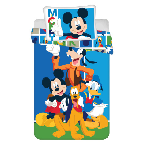 Jerry Fabrics Povlečení do postýlky 100x135 + 40x60 cm - Mickey and Friends