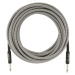 Fender Professional Series 25' Instrument Cable White Tweed