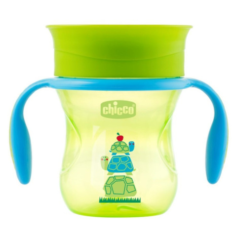 CHICCO - Hrneček Chicco 360 s držadly 200 ml, zelený 12m+