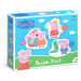 Puzzle Prasátko Peppa: Rodina 3v1 (2,3,4 dílků)