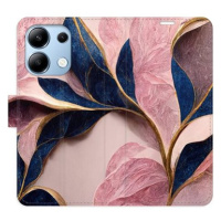 iSaprio flip pouzdro Pink Leaves pro Xiaomi Redmi Note 13