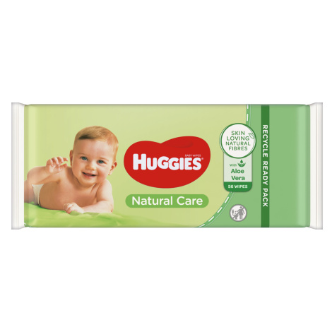 Huggies Natural Care single vlhčené ubrousky 56 ks