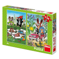 Dino Krtek se raduje 2x48 Puzzle NOVÉ