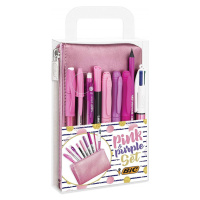 Bic Bic, 964280, Pink & Purple Set, sada psacích potřeb s pouzdrem, 10 ks