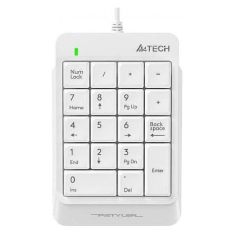 A4tech FK13P FStyler, numerická klávesnice, USB, bílá