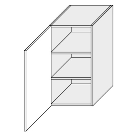 ArtExt Kuchyňská skříňka horní PLATINIUM | W2 40 Barva korpusu: Grey