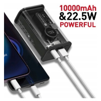 Powerbanka Rychlá Cestovní 10000 mAh Žlutá 20W Pd Usb-c Kabel Přídavný