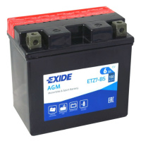 Motobaterie EXIDE ETZ7-BS, 12V, 6Ah, 100A