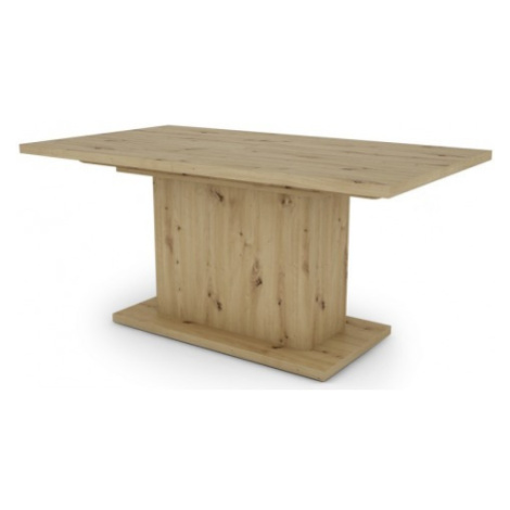 Jídelní stůl Paulo 160x90 cm, dub artisan, rozkládací Asko