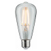 PAULMANN LED ST64 žárovka 7,5 W E27 čirá teplá bílá stmívatelné 287.03