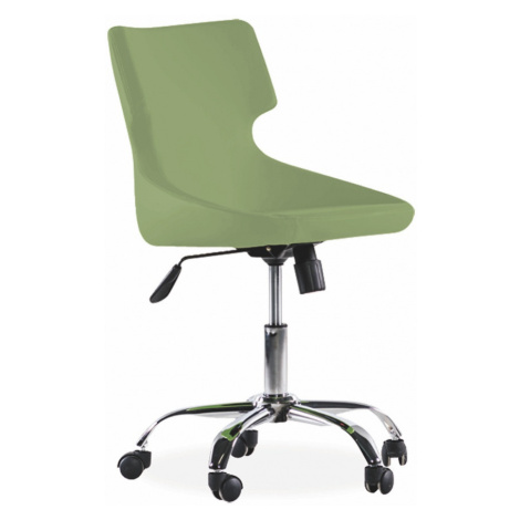 Otočná židle na kolečkách colorato - zelená