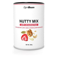 GymBeam Nutty Mix s jahodami 300g