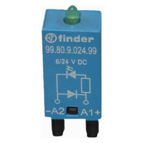 Modul Finder 99.80.9.024.99 s led ochrannou diodou 6-24 V DC