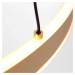 Steinhauer LED závěsné světlo Ringlux 3 zdroje Ø 60 cm zlatá