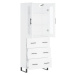 vidaXL Skříň highboard bílá 69,5 x 34 x 180 cm kompozitní dřevo