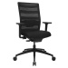 Topstar Kancelářská otočná židle AirWork, s područkami, synchronní mechanika, černá, černá