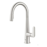 Dřezová baterie Grohe Veletto s vytahovací sprškou, 2 proudy supersteel 30419DC0