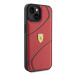 Ferrari hard silikonové pouzdro iPhone 15 6.1" red Twist Metal Logo