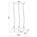 ACA Lighting Decor závěsné svítidlo DCR171193PS