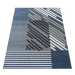 Designový koberec v modré barvě s pruhy Šířka: 80 cm | Délka: 150 cm