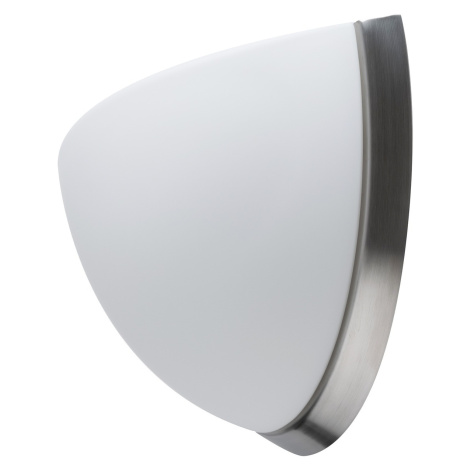OSMONT NEL59958 NELA DL2 nástěnné skleněné svítidlo nerez broušená / bílá IP43 4000 K 15W LED HF
