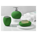 Sada 3 ks keramických koupelnových doplňků United Colors of Benetton / zelená