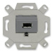 ABB zásuvka USB šedá 0230-0-0420 (0261/13-500) 2CKA000230A0420 komunikační