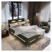 MSL Kontinentální čalouněná postel BENZEMA (140 x 200 cm) Barva látky: MONOLITH 29