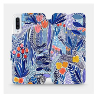 Flip pouzdro na mobil Samsung Galaxy A50 - MP03P Modrá květena