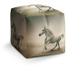 Taburet Cube Bílý kůň 2: 40x40x40 cm