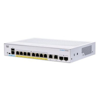 CISCO CBS250 Smart 8-port GE, Full PoE, Ext PS, 2x1G Combo