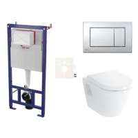 Cenově zvýhodněný závěsný WC set SAT do lehkých stěn / předstěnová montáž+ WC VitrA Integra SIKO