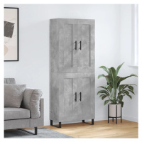 vidaXL Skříň highboard betonově šedá 69,5x34x180 cm kompozitní dřevo